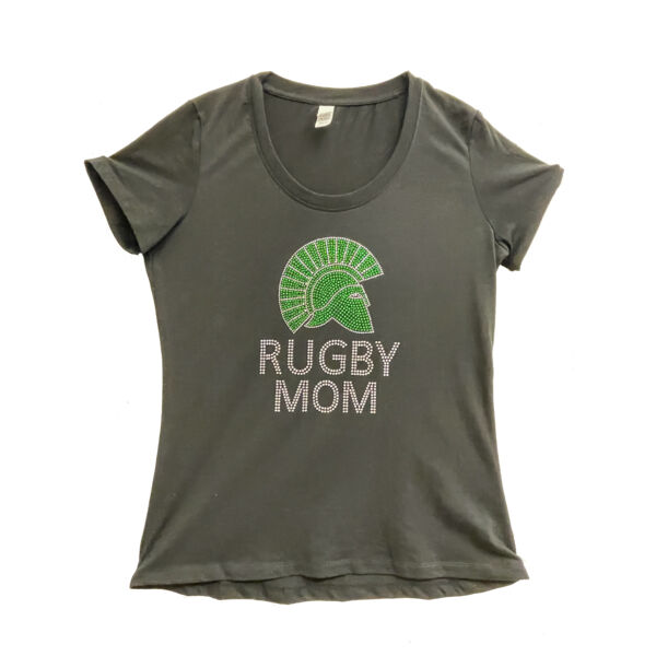 Ladies Scoop-Black Rugby-Bling Thumbnail